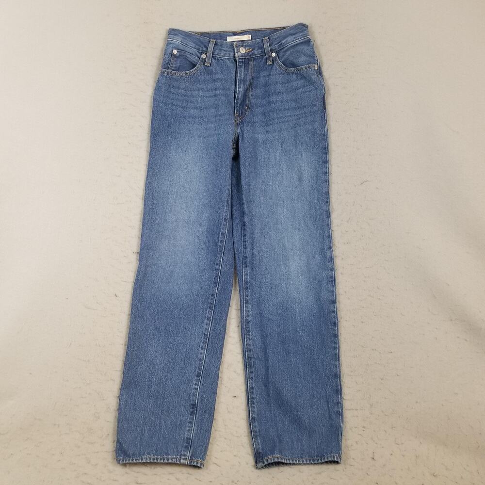 Levis Jeans Womens 26x31 Blue 94 Baggy High Rise Straight 100%‎ Cotton Denim